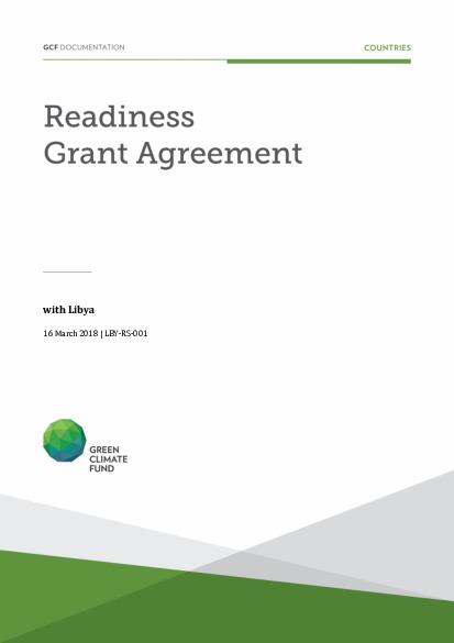 Readiness grant agreement with Libya (LBY-RS-001)